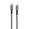 EGOBOO ChargeFlow Fabric Cable USB-C to USB-C, 1.2m, Black