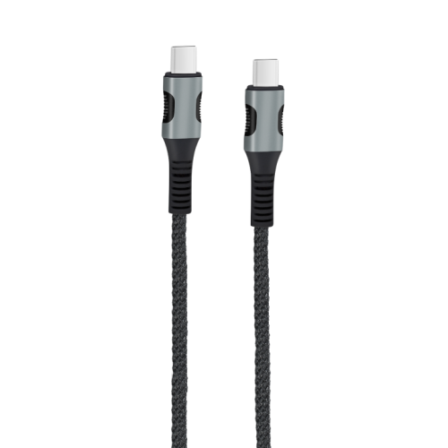 EGOBOO ChargeFlow Fabric Cable USB-C to USB-C, 1.2m, Black